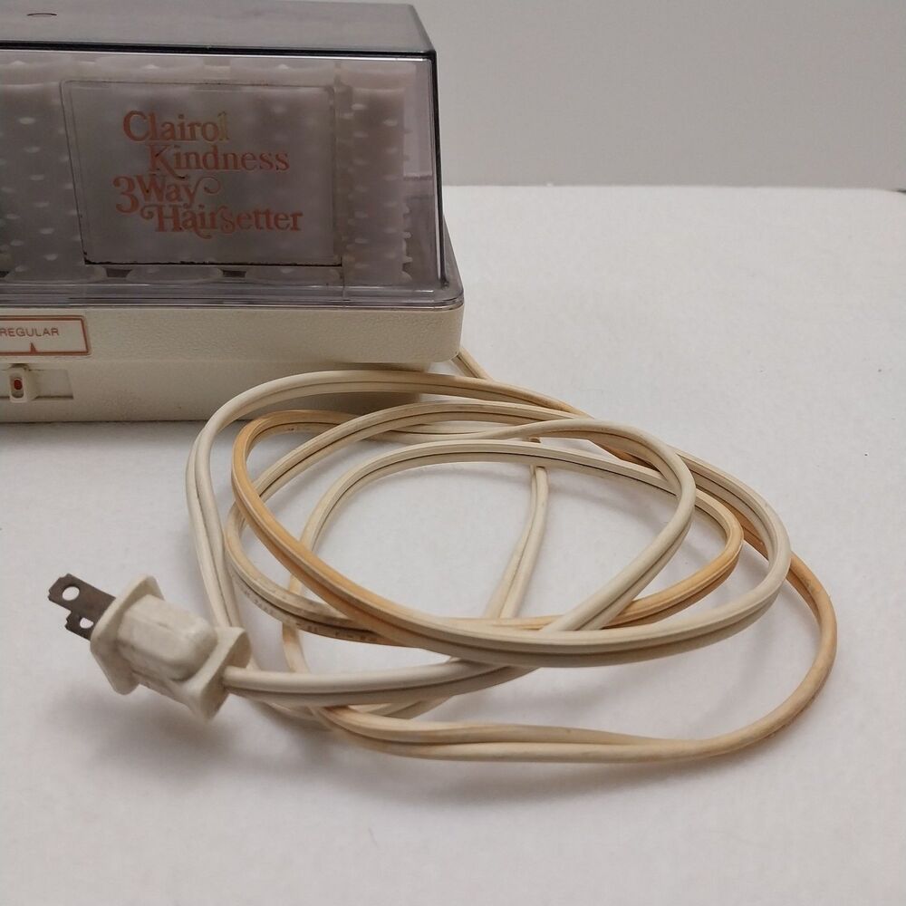 Clairol Kindness 3 Way Hairsetter Hair Curlers (Broken Hing But Works) #X28 - Picture 15 of 16